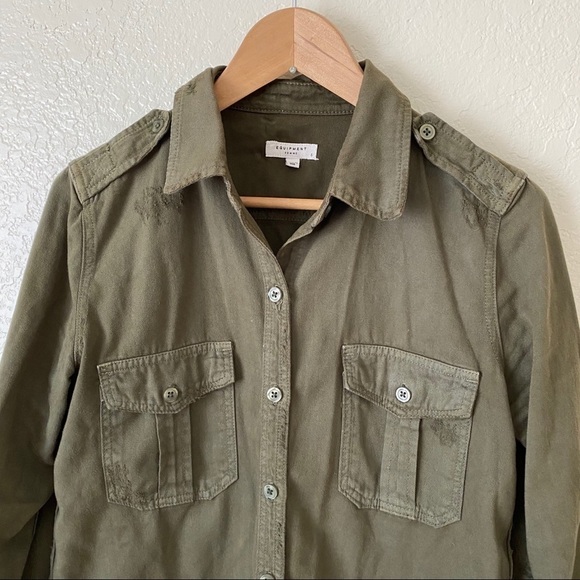 Equipment major cotton button down top sz small - Picture 3 of 8